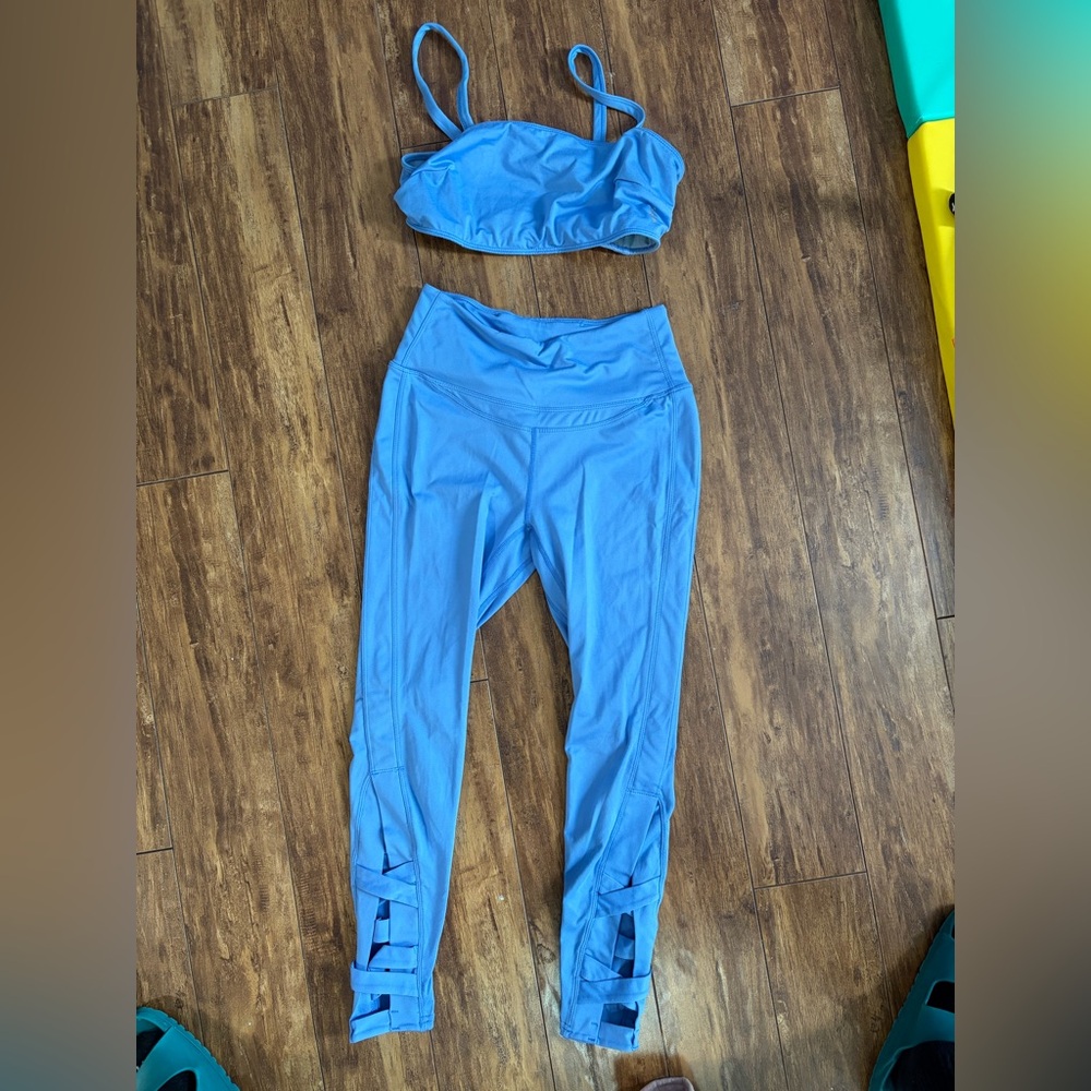 FP Movement by Free People Blue Pants and Top Set